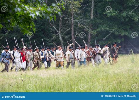 Revolutionary War Reenactors As Patriots Editorial Stock Photo Image