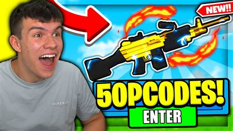 All New Secret Op Codes In Roblox Gun Simulator Codes Youtube