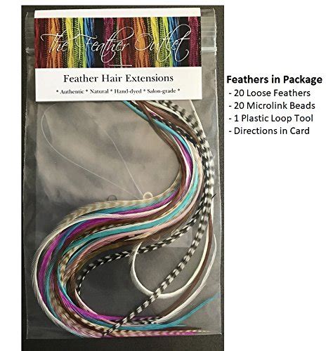 Feather Hair Extensions 100 Real Rooster Feathers 20 Long Thin Loose Individual Feathers Nat