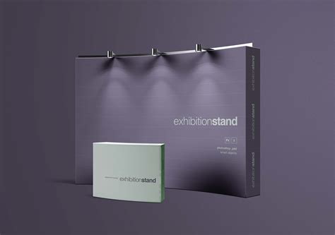 simple exhibition stand mockup psd
