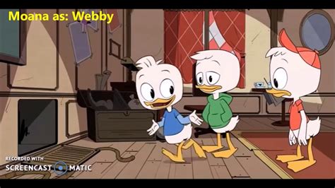 Ducktale Voice Fandub The Boys Meet Webby Moana As Webby Youtube