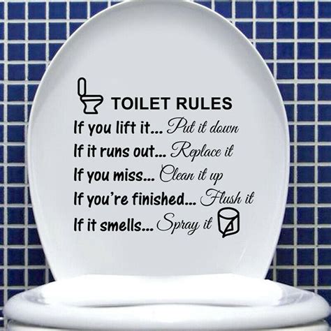 Funny Toilet Seat Sofa Chair Wall Stickers Bathroom Home Decoration