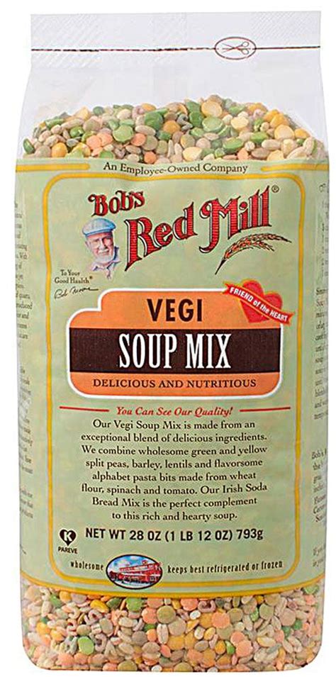 Easy to follow recipe on package. Bob's Red Mill Soup Mix Veggie