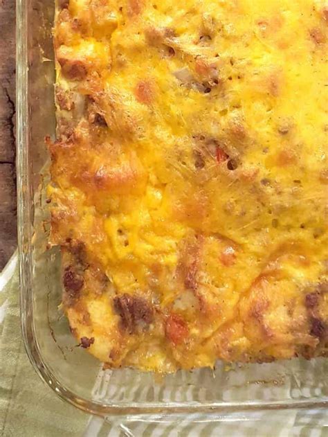 Overnight Sausage And Egg Breakfast Casserole Story Lanas Cooking