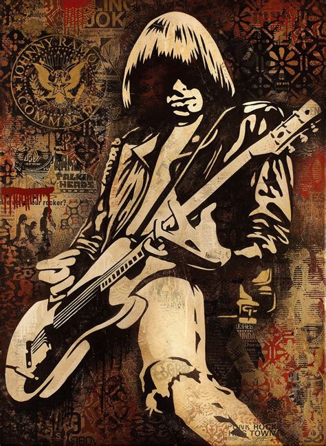 Johnny Ramone Tribute At Hollywood Forever Cemetery July 30 Obey