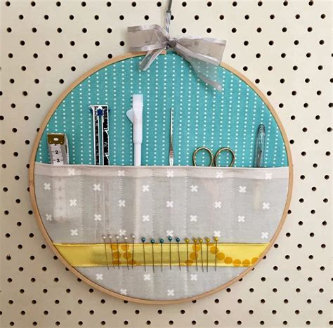Embroidery Hoop Storage Pockets Tutorial Sewing Tools Storage
