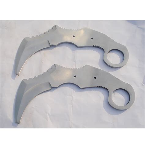 Hand Forged D2 Tool Steel Hunting Karambit Knives Blank Blades Etsy