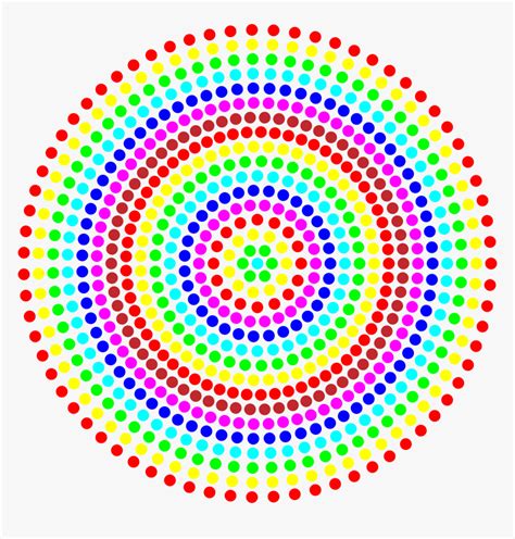 Dot Clipart Circle Rainbow Dots Circle Png Transparent Png Kindpng