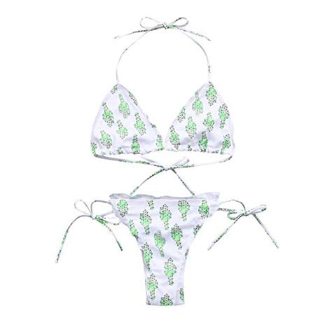 Ishowtienda Summer Bikinis 2019 Mujer Women Print Bikini Ss Two Piece