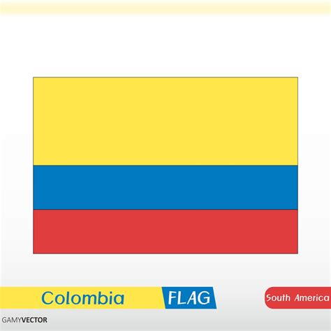 Colombia Flag Vector Gamyvector