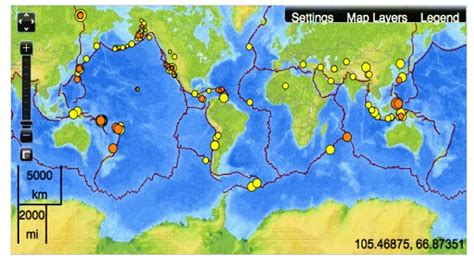 Mapa Mundial De Terremotos A Tiempo Real Tys Magazine