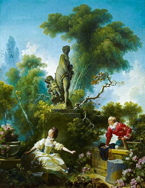 Jean Honore Fragonard The Progress Of Love The Meeting Painting By