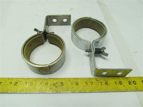 Stainless Steel Pipe Tube Clamp Style Hanger For 2 34od Right Angle Lot Of 2 Ebay