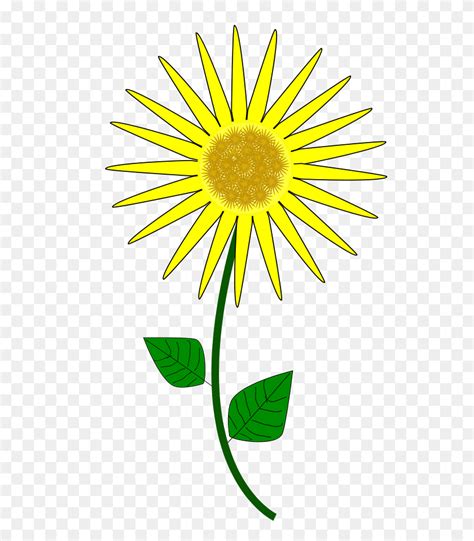Free Free 128 Clipart Sunflower Stem SVG PNG EPS DXF File