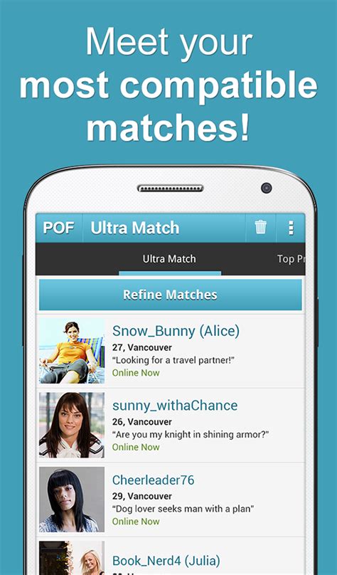 Dating apps have flourished in the past year, even if people can't meet in person. POF Free Dating App: Amazon.co.uk: Appstore for Android