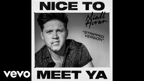 Niall Horan Nice To Meet Ya Stripped Version Audio Nice To Meet