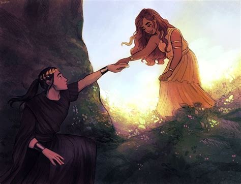 Persephone Pulling Hades Into Spring An Art Print By Beverly Johnson Persephone Greek