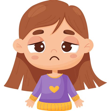 Emotion Sadness And Longing Girl Face 13528244 Png