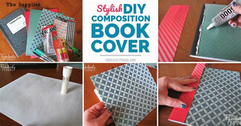 Stylish Diy Composition Book Cover Fabulessly Frugal