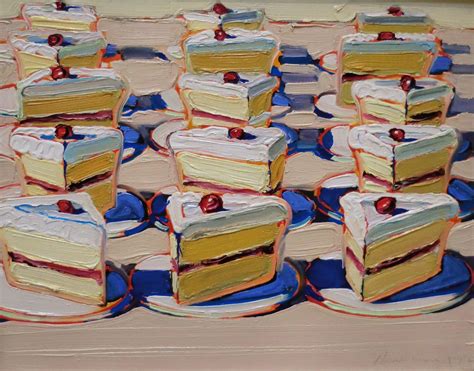 Cakes By Wayne Thiebaud Wayne Thiebaud Paintings Food Art Painting