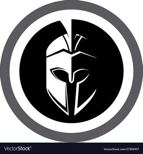 Spartan Helmet Logo Design Royalty Free Vector Image Chegospl