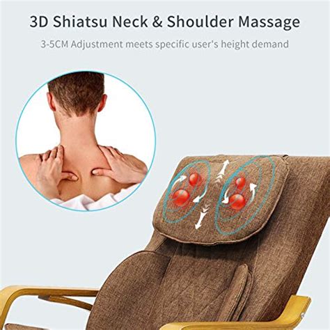 Furgle Massage Chair W Air Compress 3d Shiatsu Massage 8 Modes Full Body Massage Vibration Heat