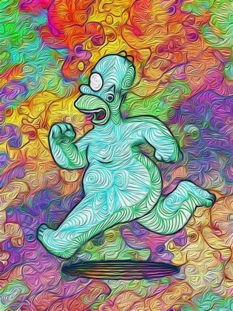 Follow us for regular updates on awesome new wallpapers! Homer Simpson psychedelia | Simpsons art, Homer simpson ...