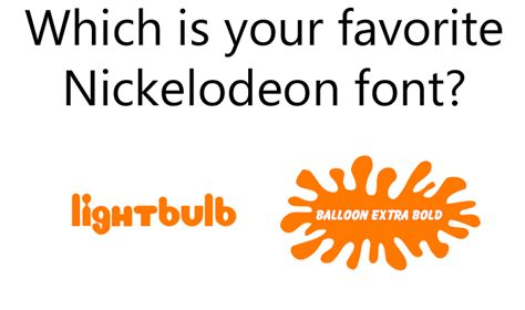 Which Is Your Favorite Nickelodeon Font By Kayman13 On Deviantart