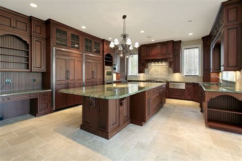 What Color Tile Floor With Cherry Cabinets Floor Roma