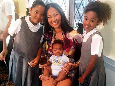 Kimora Lee Simmons With Daughters Ming 9 ½ Aoki 7 And