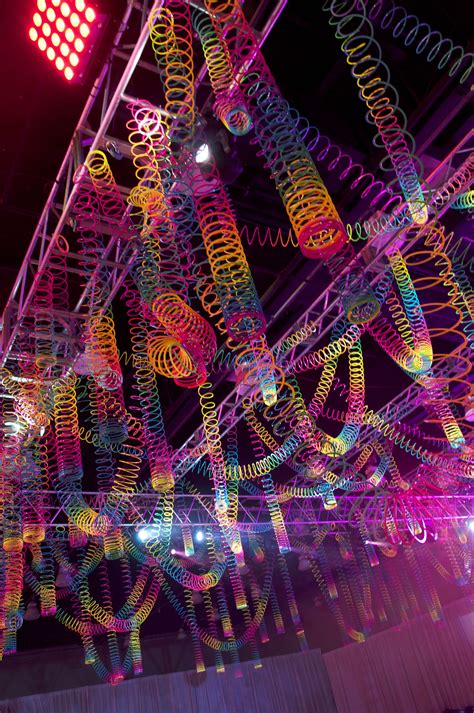 Rainbow Slinky Ceiling Party Whimsical Fun Bright Kids Decor