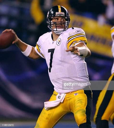 Pittsburgh Steelers Quarterback Ben Roethlisberger Drops Back To Pass During 2422 Victory Over