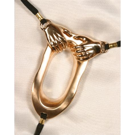 Helping Hands Gold Labia Ring G String Jewelry