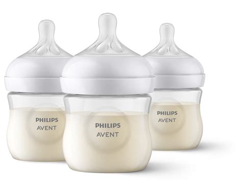 Philips Avent Natural Baby Bottle With Natural Response Nipple Clear