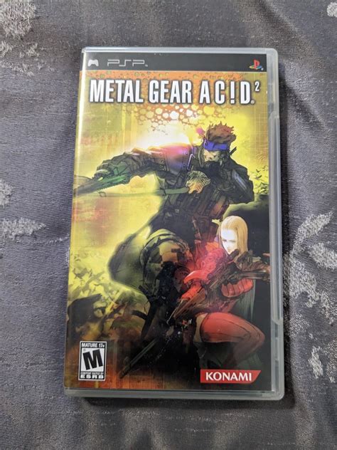 Metal Gear Acid 2 Item Box And Manual Psp