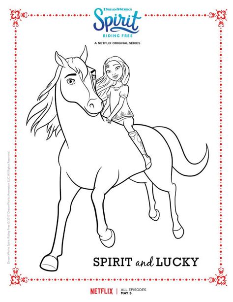 Spirit Riding Free Tv Shows Dreamworks In 2021 Free Coloring