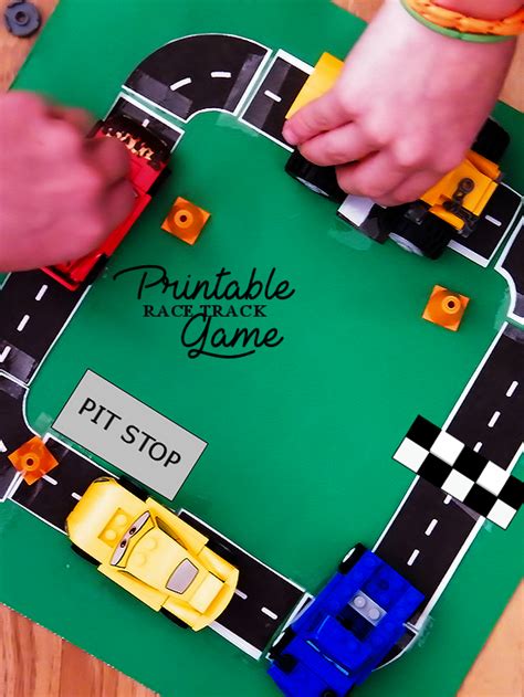 Free Printable Race Track Game Our Kid Things