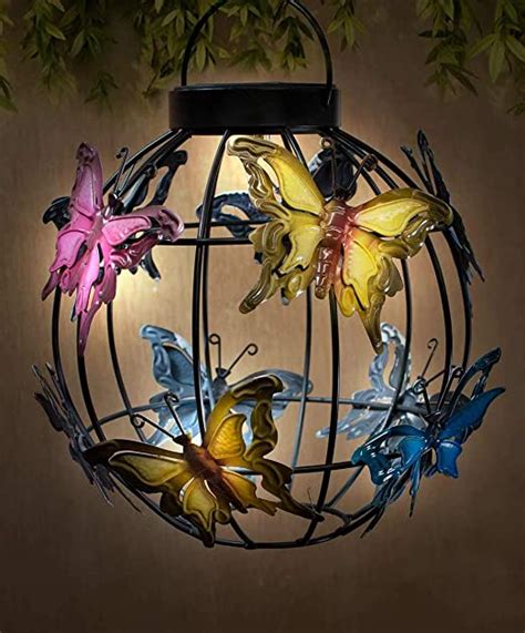 Fineway Beautiful Solar Butterfly Hanging Whitecolour Changing Led