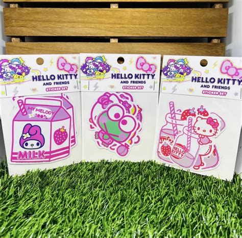 Loungefly Sanrio Hello Kitty My Melody Keroppi Stickers Lot Of 3 1590