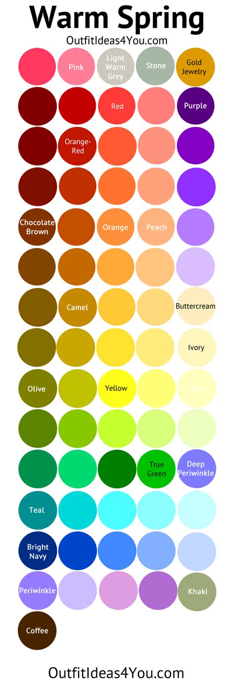 Bright And Warm Color Guides Your Color Style Warm Spring Color