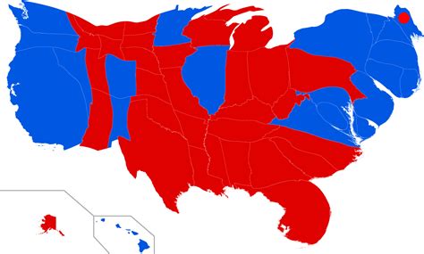 The 2016 election featured unconventional and divisive campaigns and the electoral college results led to a stunning upset victory for republican donald in an election unlike any other, 2016 included a number of firsts. File:United States presidential election, 2016 Cartogram ...