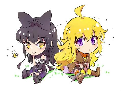 Rwby Yang And Blake Rwby Fanart Rwby Anime Anime Chibi Anime Art