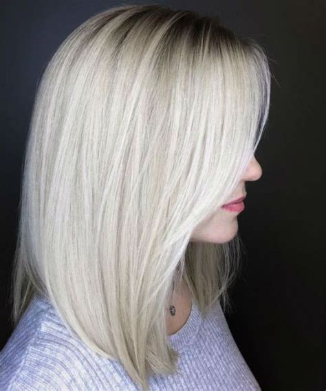 Jaw Dropping Platinum Blonde Angled Bob Hairstyles To Show Off In 2019
