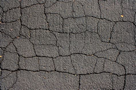 Cracked Black Top Asphalt Pavement Texture Picture | Free Photograph ...