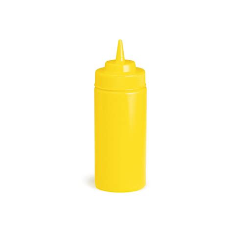 Widemouth Squeeze Dispenser Yellow 473ml 16oz 63mm Noble Express