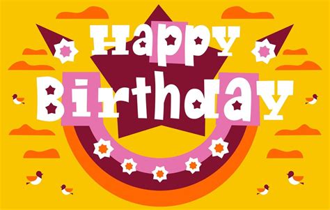Premium Vector Greeting Card With Happy Birthday The Letters In The