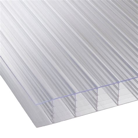 25mm Clear Multiwall Polycarbonate Sheet 700mm Wide - Roofing Ventilation