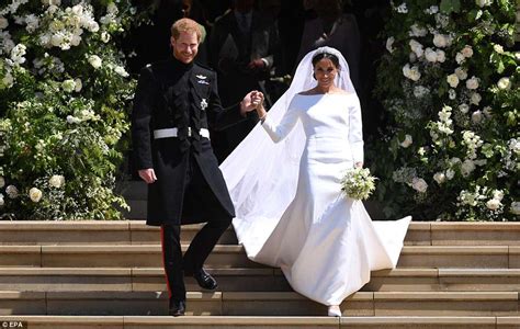 Meghan And Harry Head For Frogmore House For Reception After Royal