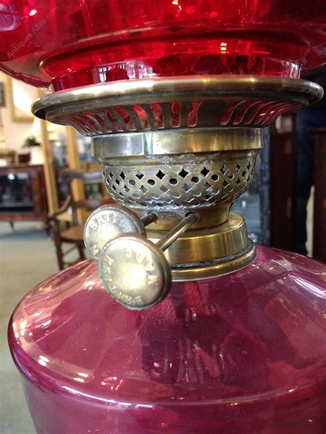 Antiques Atlas Victorian Cranberry Glass Oil Lamp