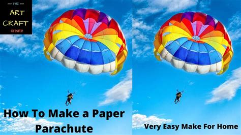 How To Make A Paper Parachute ⛱️ Youtube